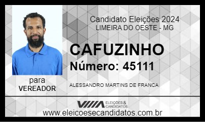 Candidato CAFUZINHO 2024 - LIMEIRA DO OESTE - Eleições