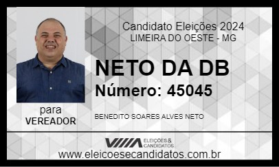 Candidato NETO DA DB 2024 - LIMEIRA DO OESTE - Eleições