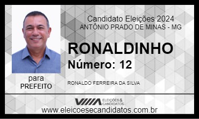 Candidato RONALDINHO 2024 - ANTÔNIO PRADO DE MINAS - Eleições