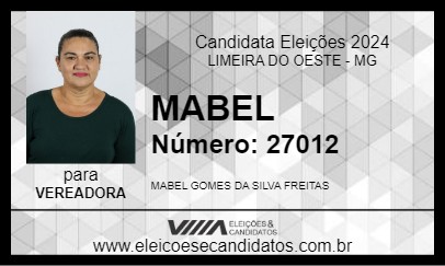 Candidato MABEL 2024 - LIMEIRA DO OESTE - Eleições