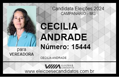 Candidato CECILIA ANDRADE 2024 - CAMPANÁRIO - Eleições