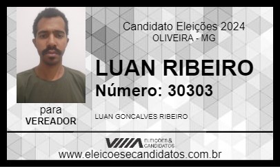 Candidato LUAN RIBEIRO 2024 - OLIVEIRA - Eleições