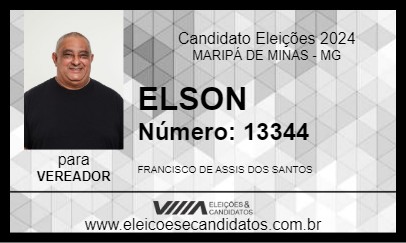 Candidato ELSON 2024 - MARIPÁ DE MINAS - Eleições