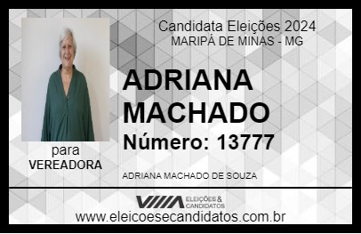 Candidato ADRIANA MACHADO 2024 - MARIPÁ DE MINAS - Eleições