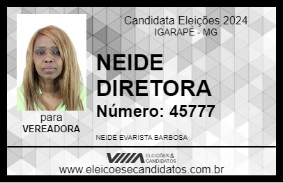 Candidato NEIDE DIRETORA 2024 - IGARAPÉ - Eleições