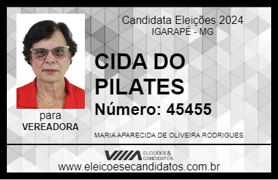 Candidato CIDA DO PILATES 2024 - IGARAPÉ - Eleições