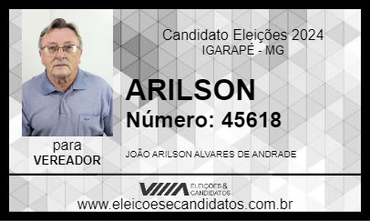 Candidato ARILSON ANDRADE 2024 - IGARAPÉ - Eleições