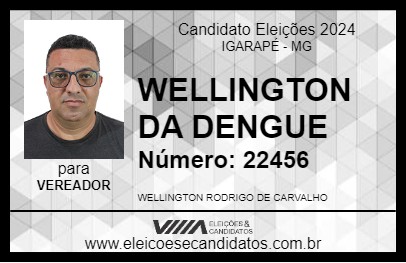 Candidato WELLINGTON DA DENGUE 2024 - IGARAPÉ - Eleições