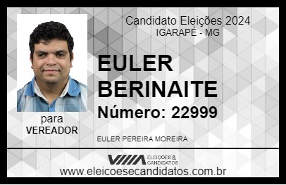 Candidato EULER BIRINAITE 2024 - IGARAPÉ - Eleições