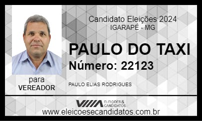 Candidato PAULO DO TAXI 2024 - IGARAPÉ - Eleições