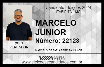 Candidato MARCELO JUNIOR 2024 - ITABIRITO - Eleições