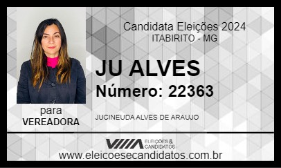 Candidato JU ALVES 2024 - ITABIRITO - Eleições