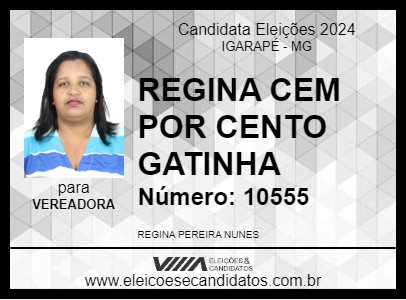 Candidato REGINA DO CACHORRO QUENTE 2024 - IGARAPÉ - Eleições