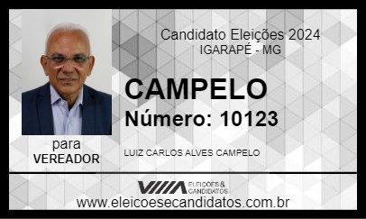 Candidato CAMPELO 2024 - IGARAPÉ - Eleições