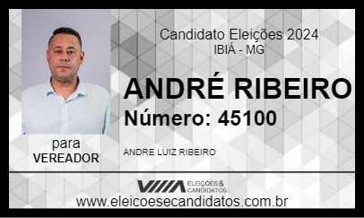 Candidato ANDRÉ RIBEIRO 2024 - IBIÁ - Eleições