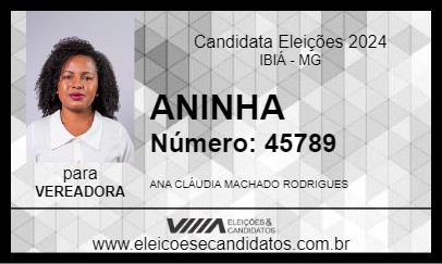 Candidato ANINHA 2024 - IBIÁ - Eleições