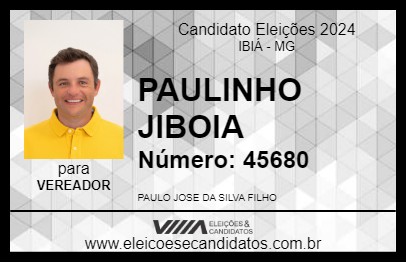 Candidato PAULINHO JIBOIA 2024 - IBIÁ - Eleições