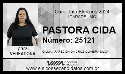 Candidato PASTORA CIDA 2024 - IGARAPÉ - Eleições