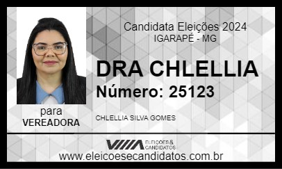 Candidato DRA CHLELLIA 2024 - IGARAPÉ - Eleições