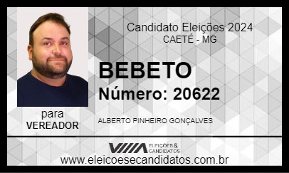 Candidato BEBETO 2024 - CAETÉ - Eleições