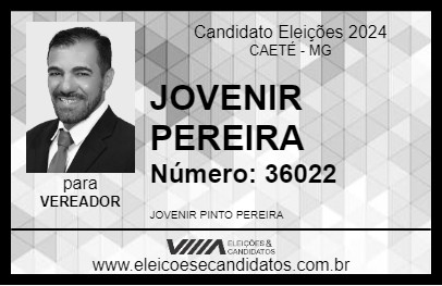 Candidato JOVENIR PEREIRA 2024 - CAETÉ - Eleições