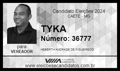 Candidato TYKA 2024 - CAETÉ - Eleições