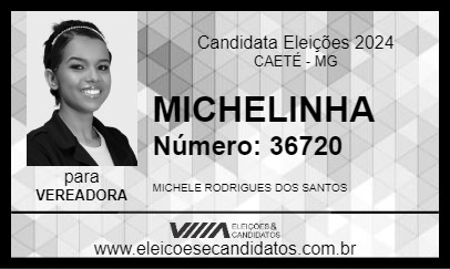 Candidato MICHELINHA 2024 - CAETÉ - Eleições