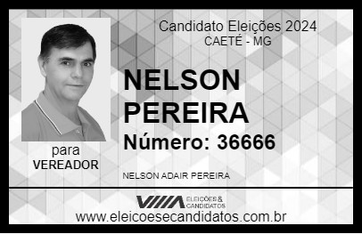 Candidato NELSON PEREIRA 2024 - CAETÉ - Eleições