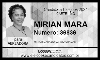 Candidato MIRIAN MARA 2024 - CAETÉ - Eleições