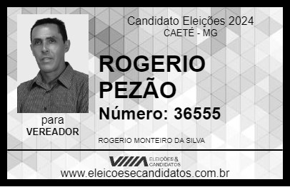 Candidato ROGERIO PEZÃO 2024 - CAETÉ - Eleições