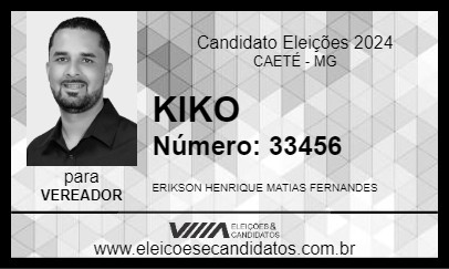 Candidato KIKO 2024 - CAETÉ - Eleições