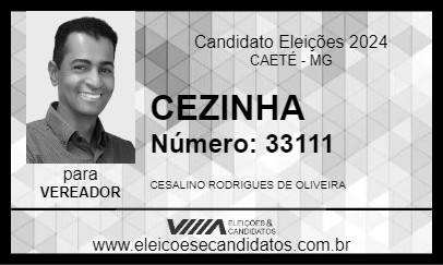 Candidato CEZINHA 2024 - CAETÉ - Eleições