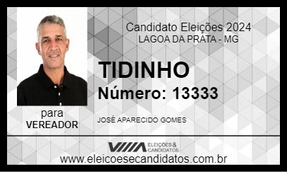 Candidato TIDINHO 2024 - LAGOA DA PRATA - Eleições