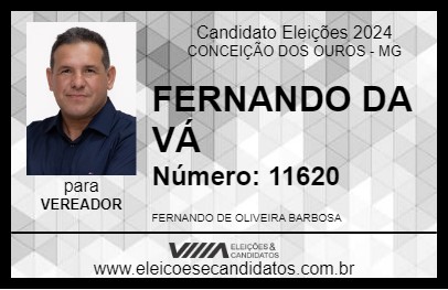 Candidato FERNANDO DA VÁ 2024 - CONCEIÇÃO DOS OUROS - Eleições