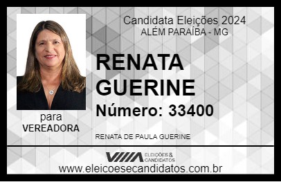 Candidato RENATA GUERINE 2024 - ALÉM PARAÍBA - Eleições