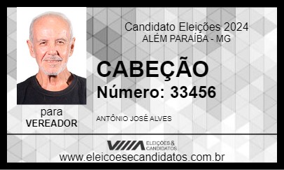 Candidato CABEÇÃO 2024 - ALÉM PARAÍBA - Eleições