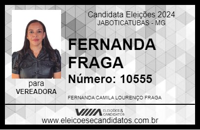 Candidato FERNANDA FRAGA 2024 - JABOTICATUBAS - Eleições