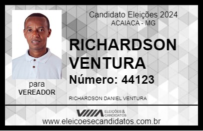 Candidato RICHARDSON VENTURA 2024 - ACAIACA - Eleições