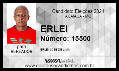 Candidato ERLEI 2024 - ACAIACA - Eleições