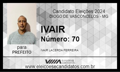 Candidato IVAIR 2024 - DIOGO DE VASCONCELOS - Eleições