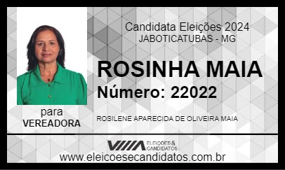 Candidato ROSINHA MAIA 2024 - JABOTICATUBAS - Eleições