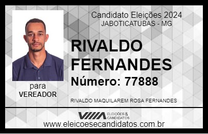 Candidato RIVALDO FERNANDES 2024 - JABOTICATUBAS - Eleições