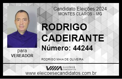 Candidato RODRIGO CADEIRANTE 2024 - MONTES CLAROS - Eleições