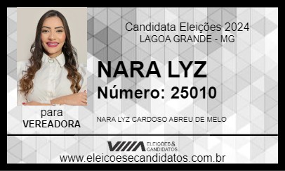 Candidato NARA LYZ 2024 - LAGOA GRANDE - Eleições