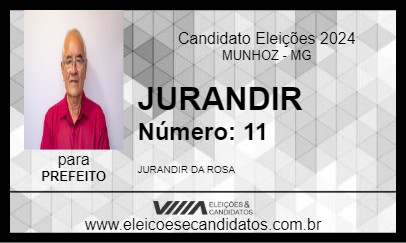 Candidato JURANDIR 2024 - MUNHOZ - Eleições