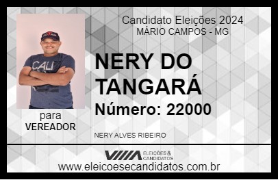 Candidato NERY DO TANGARÁ 2024 - MÁRIO CAMPOS - Eleições