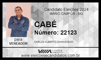 Candidato CABÉ 2024 - MÁRIO CAMPOS - Eleições