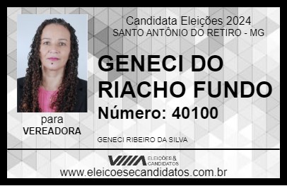 Candidato GENECI DO RIACHO FUNDO 2024 - SANTO ANTÔNIO DO RETIRO - Eleições