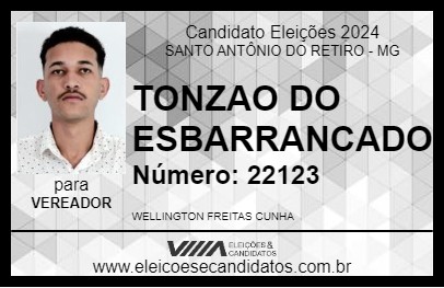 Candidato TONZAO DO ESBARRANCADO 2024 - SANTO ANTÔNIO DO RETIRO - Eleições