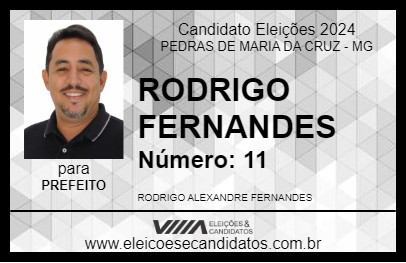 Candidato RODRIGO FERNANDES 2024 - PEDRAS DE MARIA DA CRUZ - Eleições